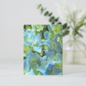 ブルーアイドランゲアフラワーズフローラフラワーフォト 招待状 (スタンド正面)