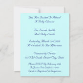 ブルーアイドランゲアフラワーズフローラフラワーフォト 招待状 (裏面)