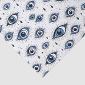 ブルーアイパターンモダン抽象芸術切り離し 薄葉紙 (詳細)