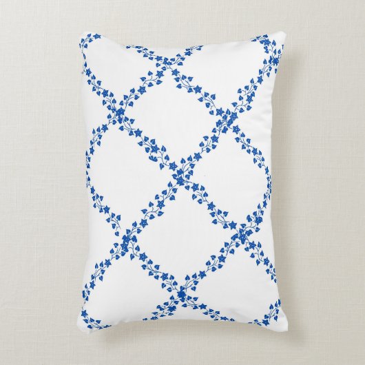 ブルーアイビーつる植物つる植物ラティストレリス アクセントクッション (正面(垂直))