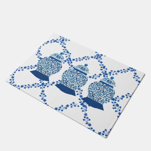 ブルーアイビージンジャージャールジャーズ装飾用クッション ドアマット (アングル)