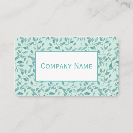 ブルーアイビーパターン名刺 名刺 (正面)