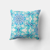 ブルーアイビーマンダラデザイン クッション (裏面)