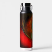 ブルーアイモダン抽象芸術ファインアートパタクールーン#16 ウォーターボトル (正面)