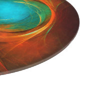 ブルーアイモダン抽象芸術ファインアートパタクールーン#16 カッティングボード (角)