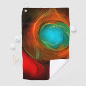 ブルーアイモダン抽象芸術ファインアートパタクールーン#16 ゴルフタオル (インサイチュ)