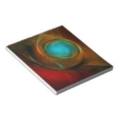 ブルーアイモダン抽象芸術ファインアートパタクールーン#16 ノートパッド (アングル)