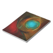 ブルーアイモダン抽象芸術ファインアートパタクールーン#16 ノートパッド (回転)