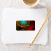 ブルーアイモダン抽象芸術ファインアートパタクールーン#16 ラベル (インサイチュ)