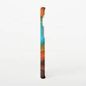 ブルーアイモダン抽象芸術ファインアートパタクールーン#16 SAMSUNG GALAXYケース (左側)