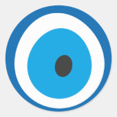 ブルーアイラッキーチャーム ラウンドシール (正面)