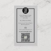 ブルーアイラッシュまつげエクステンションのメイクアップ 名刺 (裏面)