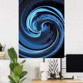 ブルーアイランドウェーブポスター ポスター (ホームオフィス)