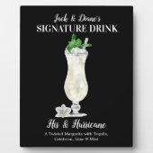 ブルーアイランドドリンクパーソナライズされた・シグネチャードリンク フォトプラーク (正面)