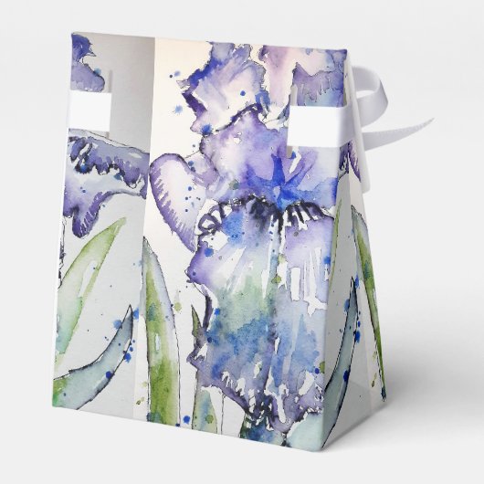 ブルーアイリスかわいらしトフローラお誕生日ケーキ優先ボックス フェイバーボックス (裏面サイド)