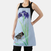 ブルーアイリスとモアヘンby大原小村 エプロン (インサイチュ)