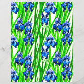 ブルーアイリスの水の色パターン (正面)