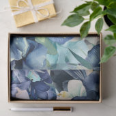 ブルーアイリスの水彩背景パターン 薄葉紙 (ギフト)