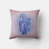 ブルーアイリスの花 クッション (裏面)