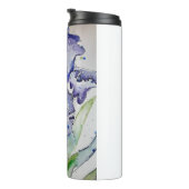 ブルーアイリスアートフローラウォーターカラーフラワーアート タンブラー (回転右)