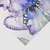 ブルーアイリスアートフローラウォーターカラーフラワーアート 薄葉紙 (詳細)