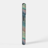 ブルーアイリスウェーブテクスチャ iPhone 15ケース (右側面)