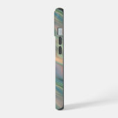 ブルーアイリスウェーブテクスチャ iPhone 15ケース (左側面)