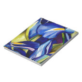 ブルーアイリスオリジナルアート水彩花 ノートパッド (回転)