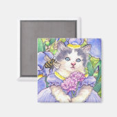 ブルーアイリスキッテンマグネット マグネット (正面/裏面)