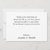 ブルーアイリスシンプルズフローラウォーター結婚カラー サンキューカード (裏面)