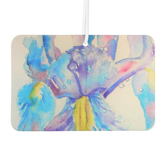 ブルーアイリスハートフローラフラワーカーエアーフレッシュナー カーエアーフレッシュナー (裏面)