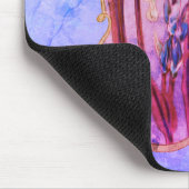 ブルーアイリスフラワーアート マウスパッド (コーナー)