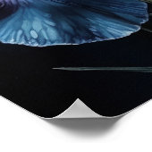 ブルーアイリスフラワーズアートプリントポスター ポスター (角)