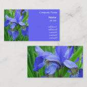 ブルーアイリスフラワーズビジネスカード 名刺 (正面/裏面)