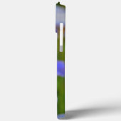 ブルーアイリスフラワーポートレートパーソナライズされたイニシャル Case-Mate iPhoneケース (裏面 / 左)