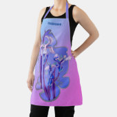 ブルーアイリスフローラアーパーソナライズされたト エプロン (インサイチュ)