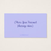 ブルーアイリスフローラデザインパーソナライズされたギフトカードラベル (裏面)