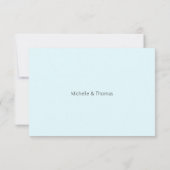 ブルーアイリスフローラ水彩手絵を描形 出欠カード (裏面)