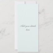 ブルーアイリスフローラ結婚式招待状 招待状 (裏面)