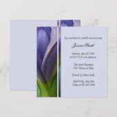 ブルーアイリスブライダルシャワーの招待 招待状 (正面/裏面)