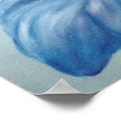 ブルーアイリスプリント ポスター (角)