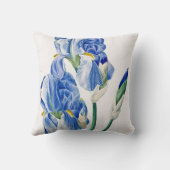 ブルーアイリスモノグラム クッション (裏面)