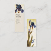 ブルーアイリスモノグラム スキニー名刺 (正面/裏面)