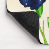 ブルーアイリス日本の – 水彩プリント マウスパッド (コーナー)