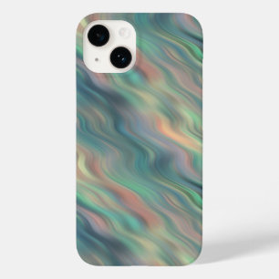 ブルーアイリス波状テクスチャ Case-Mate iPhone 14ケース