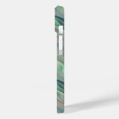 ブルーアイリス波状テクスチャ Case-Mate iPhoneケース (裏面 / 左)