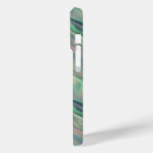 ブルーアイリス波状テクスチャ Case-Mate iPhoneケース (裏面 / 左)