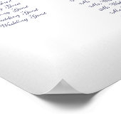 ブルーアイリス結婚スの客席表 ポスター (角)