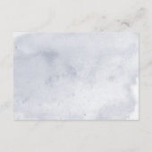 ブルーアイリス結婚フラワーズブルーモダン披露宴 エンクロージャーカード (裏面)