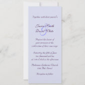ブルーアイリス結婚式招待状 招待状 (裏面)